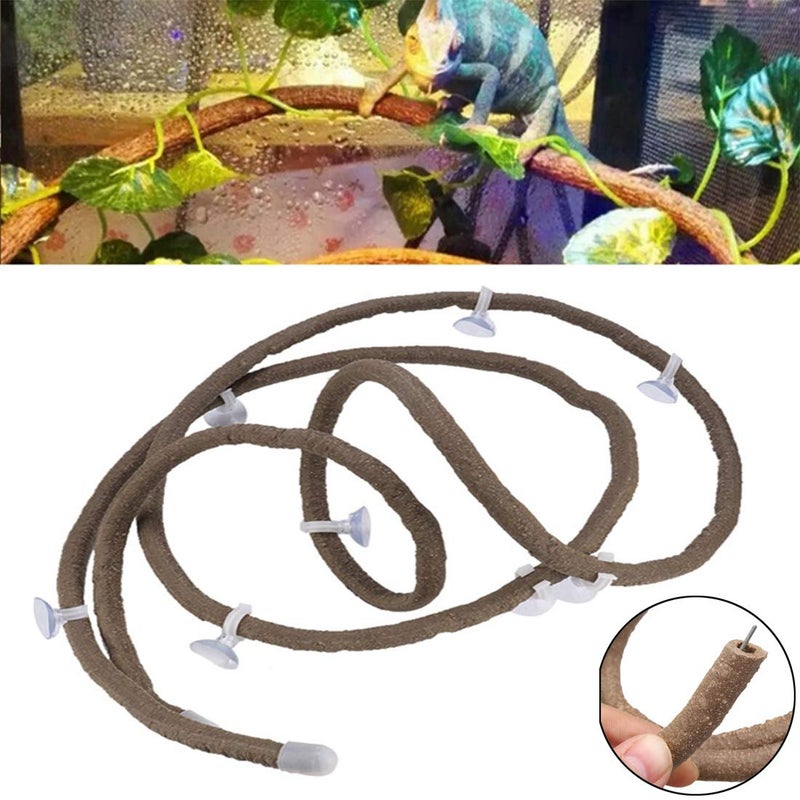 Hamiledyi Lizard Climbing Jungle Vines 9.8FT Bearded Dragon Tank Accessories Bendable Vine Artificial Branch Reptile Tank Habitat Decor for Gecko, Snakes,Chameleon,Bearded Dragon - Image 2